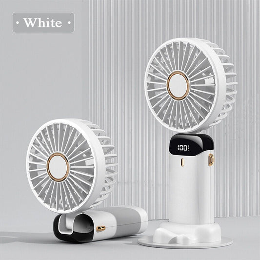 Digital Display Portable Mini Fan  (Random Color)